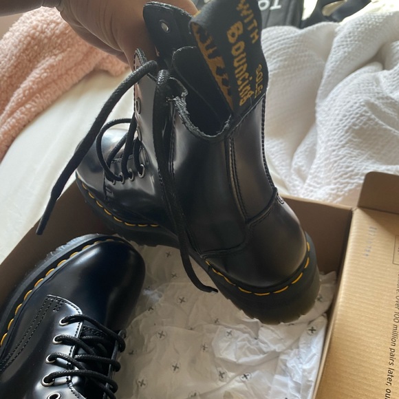 SOLD Jadon smooth leather platform boots - Picture 5 of 6